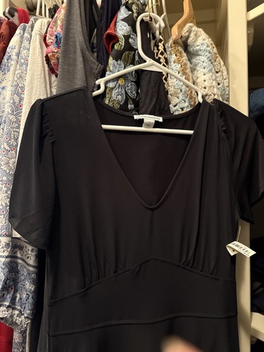 Black dress - black,
